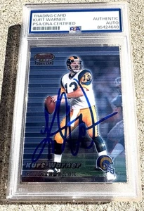 KURT WARNER SIGNED Card PSA Auto Slabbed 1999 Bowman’s Best ROOKIE - Bild 1 von 2