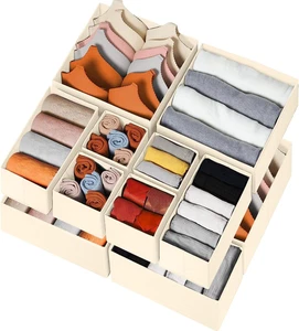 Drawer Organizer Clothes 12 Pack, Dresser Organizer for Nursery Bedroom Closet O - Picture 1 of 12