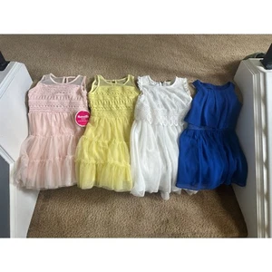 Bundle of Girls Summer Dresses Size 4T - Lot of 4 - Picture 1 of 9