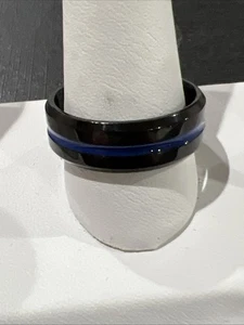 Mens Black Band Ring Size 12 - Picture 1 of 8