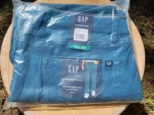 Pantalón GAP 5 Bolsillos AZUL MAYÓLICA 40x30 NUEVO - Imagen 1 de 7