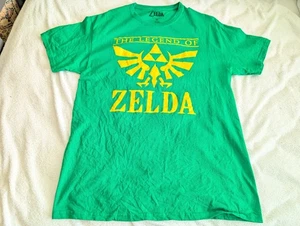 Camiseta Legend Of Zelda Gráfica Verde Algodón T Con Gráficos Amarillos - Imagen 1 de 13