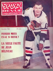1962 Sports Revue Magazine French November Stan Mikita Chicago Blackhawks - Bild 1 von 2