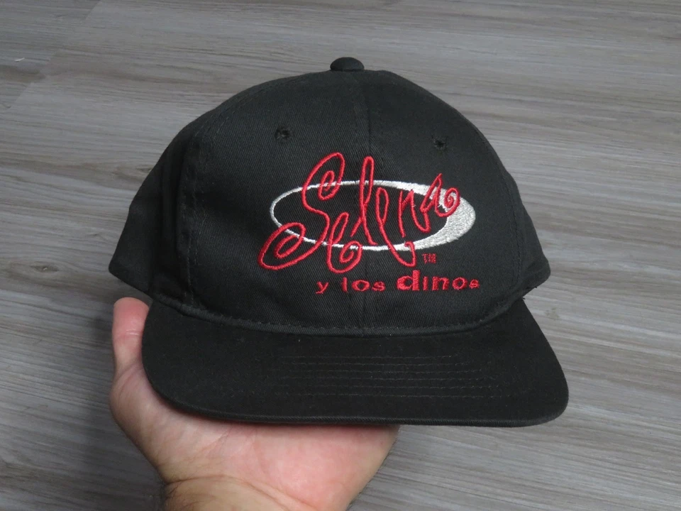 Selena Y Los Dinos 平沿帽二手罕见 90 年代音乐乐队青少年 — 第 1/4 张图片