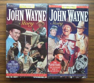 The John Wayne Story - 2 Volume VHS Tapes Foto 1 de 2