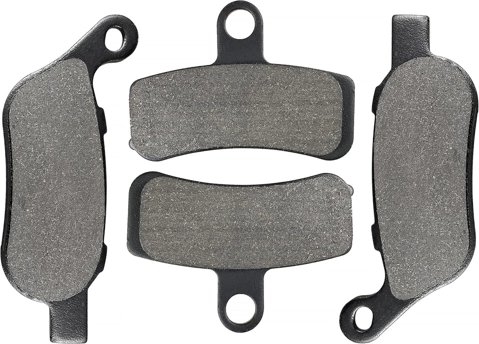 Front and Rear Brake Pads for Harley Davidson Fatboy, Softail Deluxe, Heritage S Foto 1 de 4