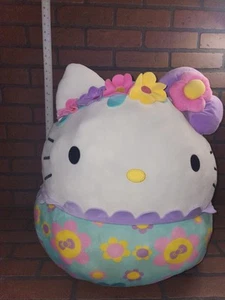 Squishmallows Hello Kitty Jumbo 23” Sanrio Flowers Plush Pillow Floral - Picture 1 of 4