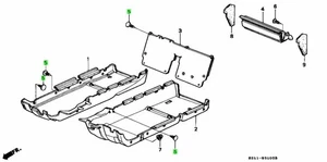 Honda BEAT E-PP1 FLOOR MAT CLIP TRIM 12PCS 7MM NH84L Genuine JDM 90665-SB2-003 - Picture 1 of 1