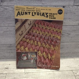 American Thread Co. Star Book No. 158, Aunt Lydia’s Heavy Rug Yarn; Knit/Cro PB - Picture 1 of 6