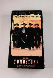 Tombstone (VHS) 1993 Kurt Russell, Val Kilmer, Sam Elliott TESTED - Picture 1 of 3