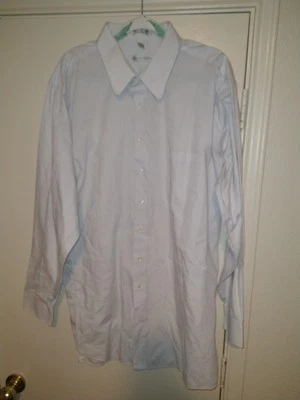 Camisa de vestir Geoffrey Beene mezcla de algodón a rayas manga larga para hombre 19-37/38 de alto Foto 1 de 4