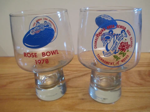 1978 WASHINGTON HUSKIES Rose Bowl Champions 5" Goblet Glass WARREN MOON MVP Cover