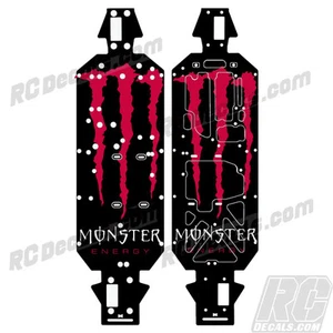 LOSI 5IVE T 4WD TRUCK CHASSIS PROTECTOR WRAP GRAPHIC RED MONSTER LOSB2540 - Picture 1 of 1