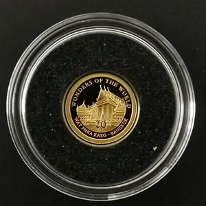 20 VATU OR 2012 BE LE TEMPLE DE WAT PHRA KAEO VANUATU / GOLD / 0.5g Or 585 + CER - Picture 1 of 4