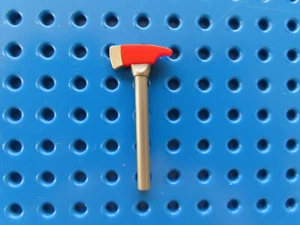 LEGO 1 x Feuerwehr Axt Beil 39802pb01 matt silber rot 60216 60321 60374 - Bild 1 von 1