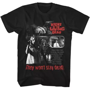 Camiseta para hombre Night of the Living Dead Movie Unburied Dead Regresando a la vida - Imagen 1 de 5