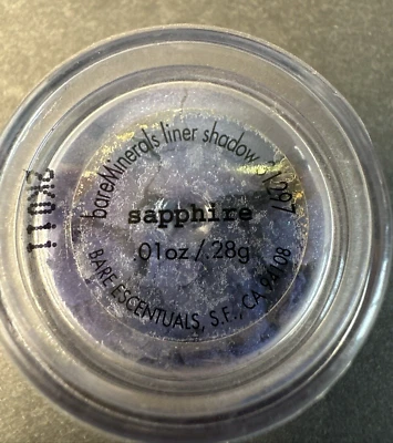 bareMinerals Eye Liner Shadow SAPPHIRE Blue Loose Powder .01oz .28g NEW - Image 1 of 4