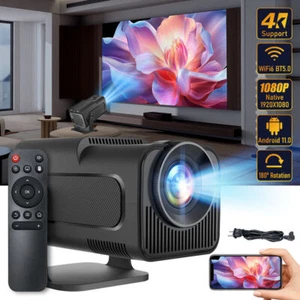 4K Mini Projector 30000 Lumen LED 1080P WiFi Bluetooth UHD Portable Home Theater - Picture 1 of 32