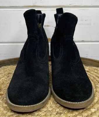 Blondo Irving Black Suede Waterproof Wedge Chelsea Bootie Women's Size 7M EUC - Image 1 of 4