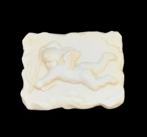Vintage Hen Feathers Collection Love Cupid Angel Cast Resin Trinket Box - Picture 1 of 7