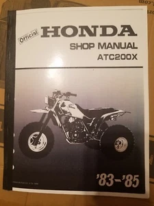 Honda 200x Atc Repair Manual 1983 1984 1985 Reprint 4 Page Per Page - Bild 1 von 5