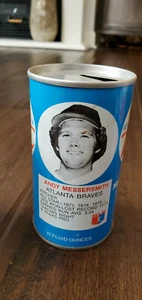 1977 RC COLA CAN ANDY MESSERSMITH ATLANTA BRAVES ANGELS DODGERS YANKEES   - Picture 1 of 1