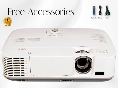 Refurbished NEC NP-M311W 3LCD Projector 3100 Lumens Professional 1080p HDMI - Image 1 of 4