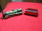 TYCO HO Scale 4-4-1 Steam Locomotive and Tender Atchison, Topeka For Parts.
