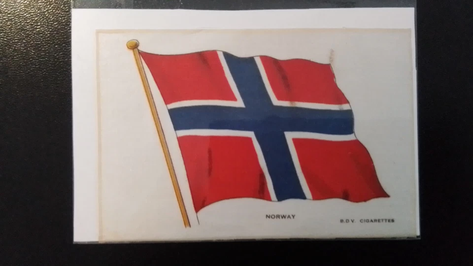 GODFREY PHILLIPS BDV SILKS. NATIONAL FLAGS,  NORWAY , 150mm X 100mm, MEDIUM. - Image 1 of 1