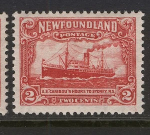 NEUFUNDLAND 173 1931 2c ROTES S.S. KARIBU 3. LABRADOR WERBEAUSGABE SS MPH  - Bild 1 von 5