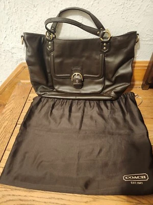 Leather Coach purse/Satchel - Image 1 of 4