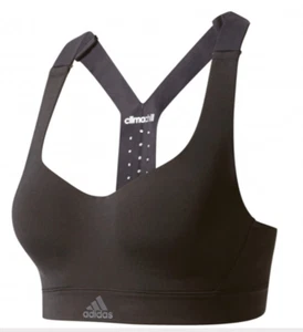 ADIDAS CMMTTD Chill Sports Bra Racerback Black Pink Size Small A/B BK3112 NWT  - Picture 1 of 5