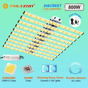 800W Spinne 10 Streifen Bar Kommerzielle LED Grow Licht Pflanzen Lampe Blume Medizin - Bild 1 von 11