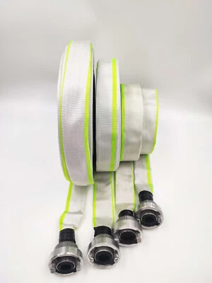 1 Zoll D-25 Flach Bau Industrie Feuerwehr Pumpen Schlauch 5 10 20 30 40 50 Meter - Bild 1 von 4