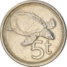 Papua New Guinea Coin 5 Toea | Elizabeth Ii | Turtle | 1975 - 1999