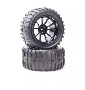 HSP 08010 1/10 Off Road Monster Truck Wheels 121mm Tyre Rim 2 Pieces - Picture 1 of 3