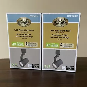 Hampton Bay Integrated LED Track Light Head Black Finish - LOT OF 2 - Picture 1 of 5