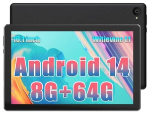 kotsren Android 14 Tablet, 10 inch Tablet, Octa Core Processors, 1280 * 800 IPS - Picture 1 of 6
