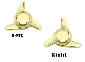 Lowrider Fahrrad Gold Knock Off 3-Bars mit Wellen 3/8" Achse 26T links & rechts Bikes - Bild 1 von 3