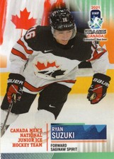 2021 By Cards IIHF U20 World Championship Team Canada - RYAN SUZUKI