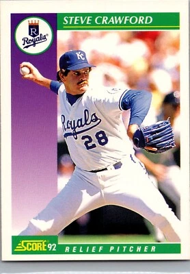 1992 Score Baseball - #349 Steve Crawford - Image 1 of 2