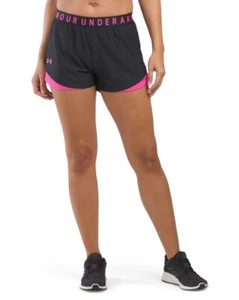XXL NWT Women's Under Armour Black & Pink Play Up Shorts - Picture 1 of 2