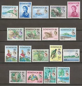 DOMINICA 1963/65 SG 162/178 + 171a MINT - Picture 1 of 2