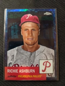 Toilette 2022 Topps Chrome Platinum Anniversary Richie Ashburn bianco/blu/199! - Foto 1 di 2