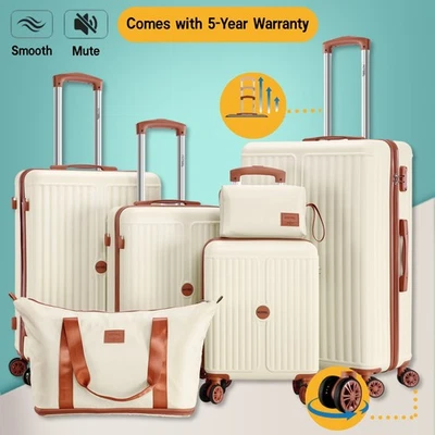 Juego de maletas rígidas para PC de 6 piezas con ruedas de 360° GARANTÍA DE 5 AÑOS Foto 1 de 4