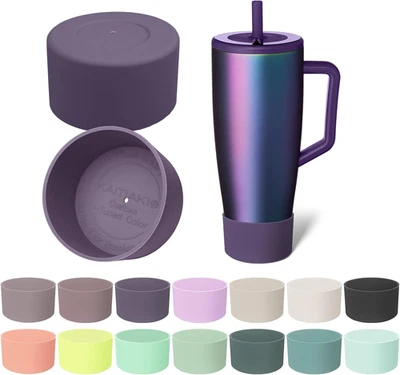 2Pcs Silicone Boot Compatible with Brumate Era 40 Oz 30 Oz Tumbler, Anti-Slip Bo