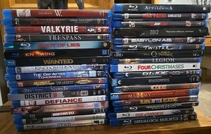 Large Blu-ray Lot (34) Movies Action Adventure Drama Comedy Horror Kids  4 NEW - Picture 1 of 7