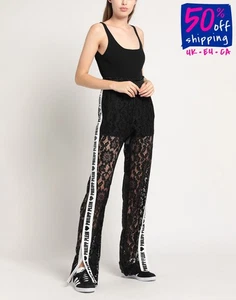 RRP €1016 PHILIPP PLEIN COUTURE Lace Jogger Trousers Size L LIMITED EDITION  - Picture 1 of 6