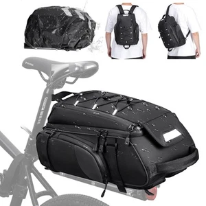Bike Bags for Bicycle Rear Rack 15L Waterproof Bike Ebike Trunk Pannier Saddl... - Picture 1 of 8