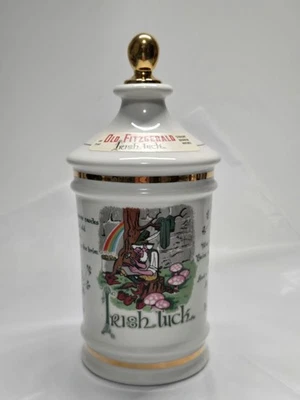 VTG 1972 Old Fitzgerald Irish Whiskey Decanter – Genuine Talisman Porcelain  - Image 1 of 4